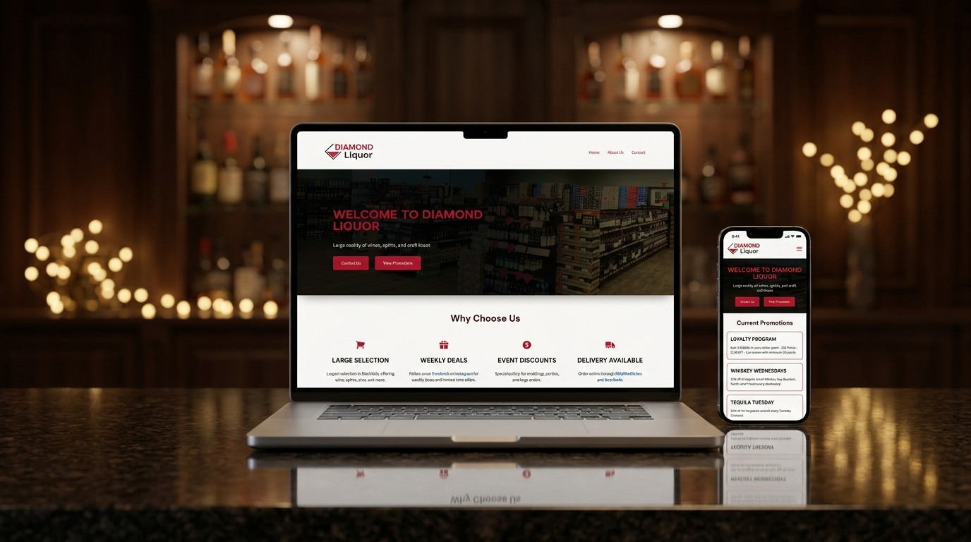 Diamond Liquor website project