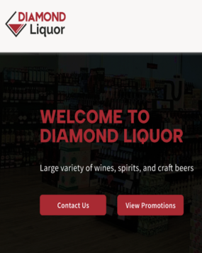 Diamond Liquor website