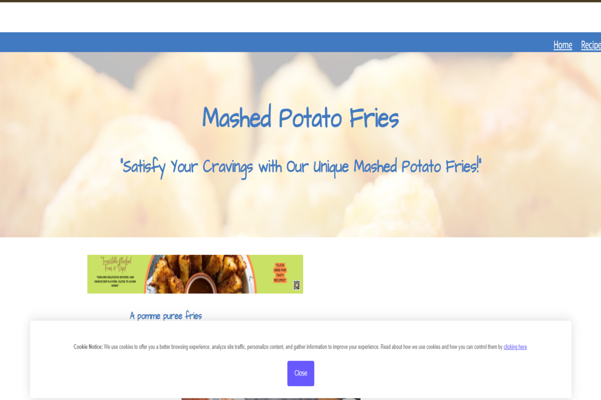 Dynamic Product Catalog Website - Screenshot of homepage with product grid